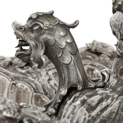 A Milanese sterling silver 20th century fountain centrepiece