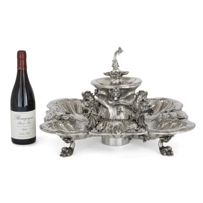 A Milanese sterling silver 20th century fountain centrepiece