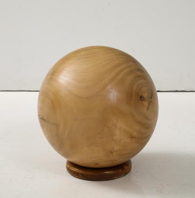 A Modern decorative Sphere Solid Tropical Wood 
