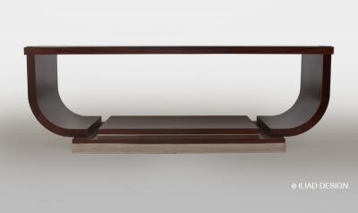A Modernist Style Parchment Top Coffee Table by Iliad Design