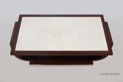 A Modernist Style Parchment Top Coffee Table by Iliad Design