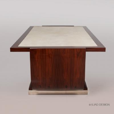 A Modernist Style Parchment Top Coffee Table by Iliad Design