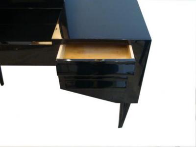 A Modernist Vanity in Black Lacquer