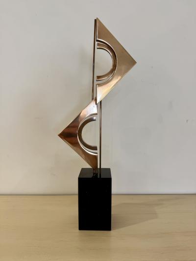 A Modernist polished bronze sculpture by Carmelo Cappello Italy 1978 