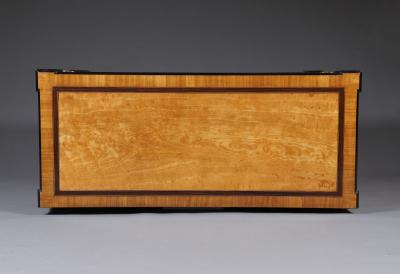 A Most Unusual George III Two Door Gilt Brass Mounted Side Cabinet