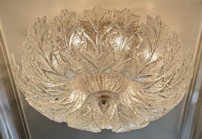 A Murano Graniglia Glass Flush Mount