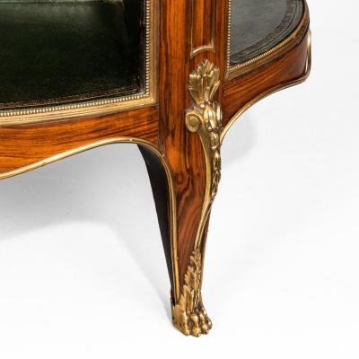 A Napoleon III kingwood freestanding open bookcase