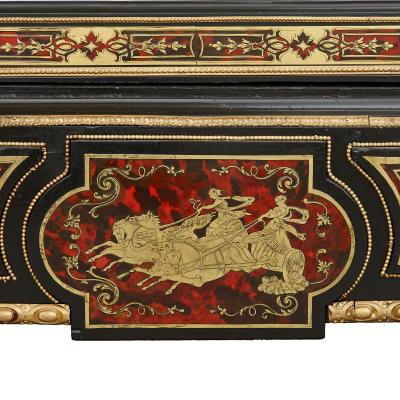 A Napoleon III period antique French Boulle marquetry cabinet