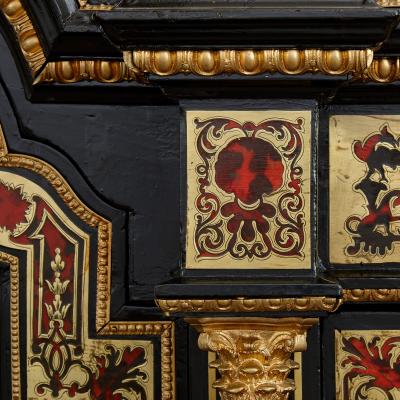 A Napoleon III period antique French Boulle marquetry cabinet