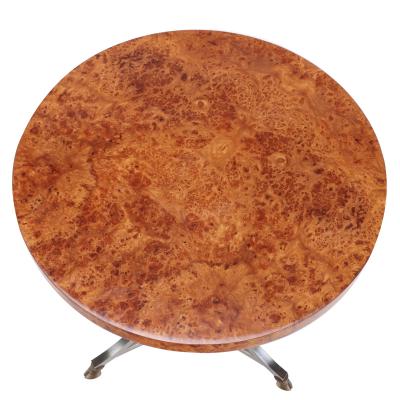 A Neoclassical inspired burl wood top gueridon French circa 1950 