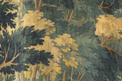 A PAIR OF 18TH CENTURY AUBUSSON VERDURE TAPESTRIES