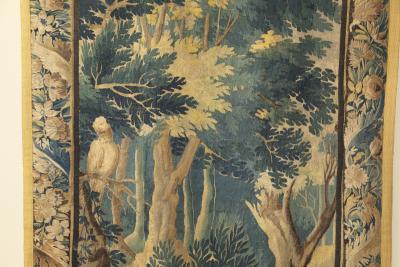 A PAIR OF 18TH CENTURY AUBUSSON VERDURE TAPESTRIES