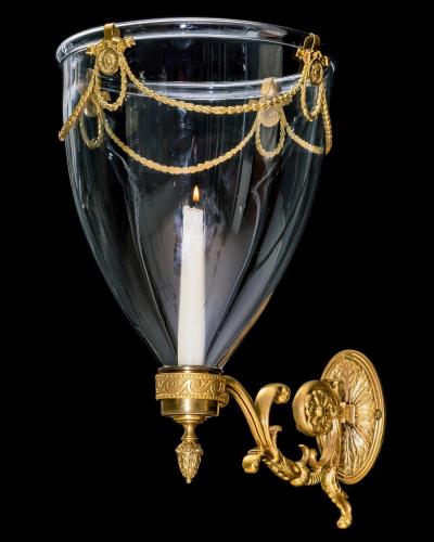 A PAIR OF ADAM STYLE WALL LANTERNS