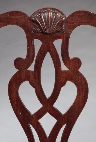 A PAIR OF CHIPPENDALE CHAIRS