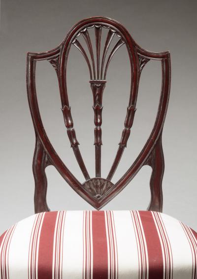 A PAIR OF ELIZA JUMEL S FEDERAL HEPPLEWHITE SIDE CHAIRS
