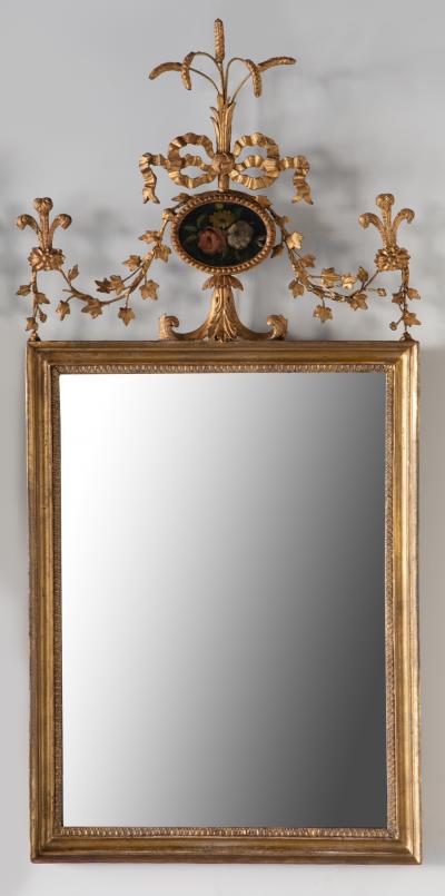 A PAIR OF GEORGE III GILTWOOD MIRRORS LATE 18TH CENTURY