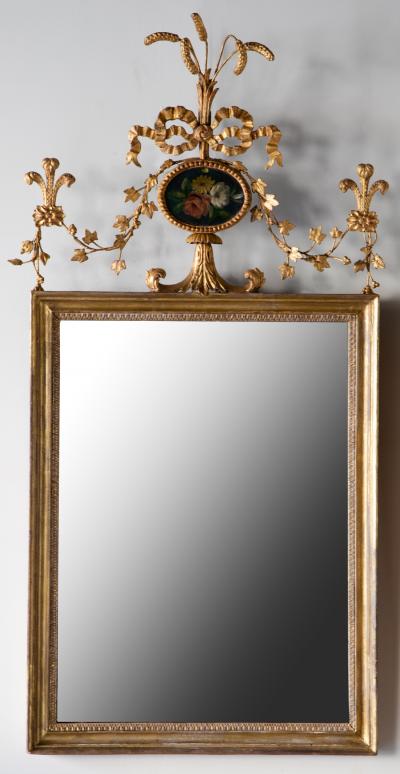 A PAIR OF GEORGE III GILTWOOD MIRRORS LATE 18TH CENTURY