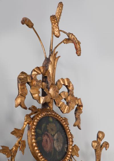 A PAIR OF GEORGE III GILTWOOD MIRRORS LATE 18TH CENTURY