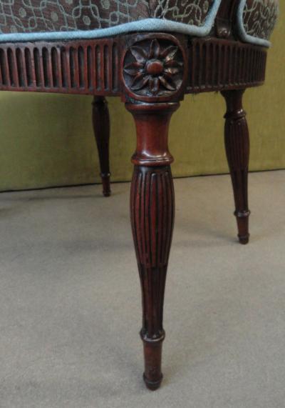A PAIR OF GEORGE III MAHOGANY ARMCHAIRS