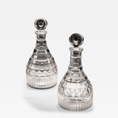 A PAIR OF GEORGIAN PERIOD SPIRIT DECANTERS