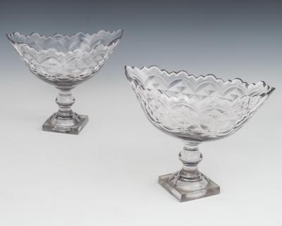 A PAIR OF IRISH GEORGIAN BOAT SHAPED BOWLS