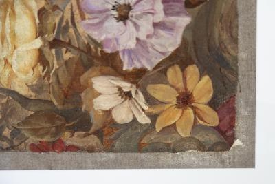 A PAIR OF MID 19TH CENTURY FRENCH TAPESTRY CARTOON FRAGMENTS