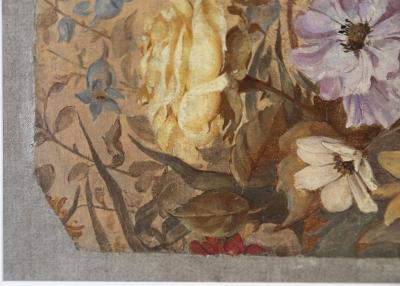 A PAIR OF MID 19TH CENTURY FRENCH TAPESTRY CARTOON FRAGMENTS