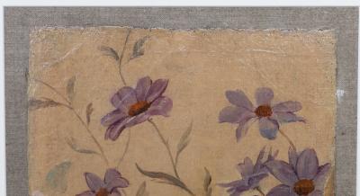 A PAIR OF MID 19TH CENTURY FRENCH TAPESTRY CARTOON FRAGMENTS