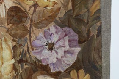 A PAIR OF MID 19TH CENTURY FRENCH TAPESTRY CARTOON FRAGMENTS