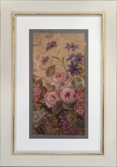 A PAIR OF MID 19TH CENTURY FRENCH TAPESTRY CARTOON FRAGMENTS