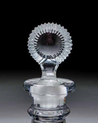 A PAIR OF REGENCY CUT GLASS DECANTERS