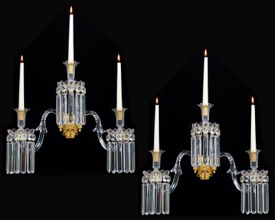 A PAIR OF WILLIAM IV WALL LIGHTS