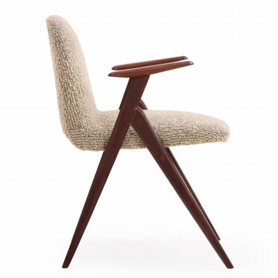 A Pair Italian Armchairs attributed to Luigi Vetti C 1960 