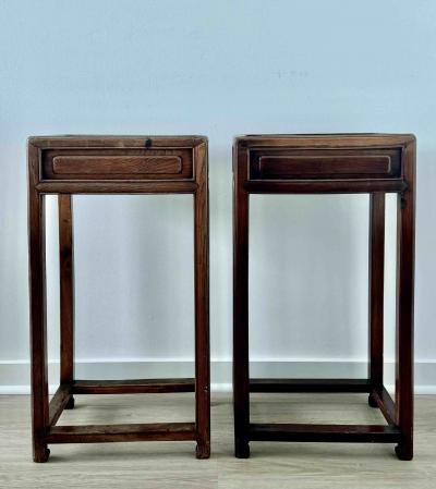 A Pair Of Antique Chinese Side Tables