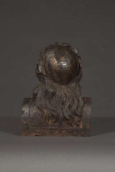 A Pair Of Glazed Terracotta Busts Depicting Two Greek Philosophers