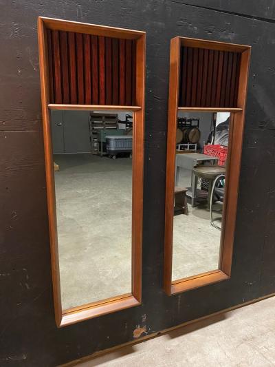 A Pair Of Lane Tower Suite Mirrors Designed by Dave Parmalee 1970s