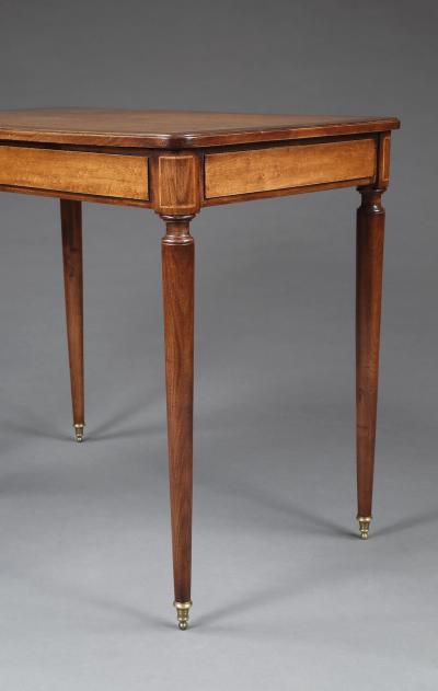 A Pair Of Mahogany And Birds Eye Maple Occasional Tables In The Directoire Taste