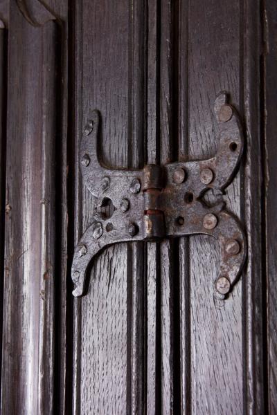 A Pair of 16th c Carved Tudor Doors