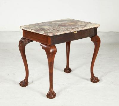 A Pair of 18th c George II Marble Top Consoles