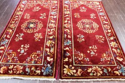 A Pair of Antique Art Deco Chinese Oriental Rug 2 x 310 Each
