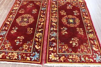 A Pair of Antique Art Deco Chinese Oriental Rug 2 x 310 Each