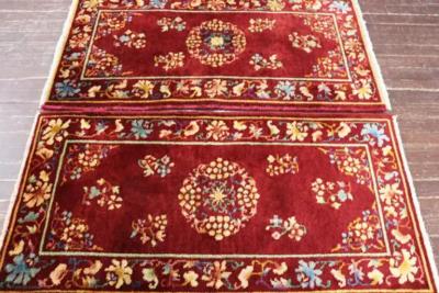 A Pair of Antique Art Deco Chinese Oriental Rug 2 x 310 Each