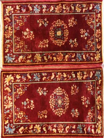 A Pair of Antique Art Deco Chinese Oriental Rug 2 x 310 Each