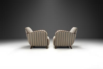 A Pair of Art Deco Armchairs Europe ca 1930s