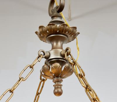 A Pair of Belle Epoque Bronze Hanging Lanterns