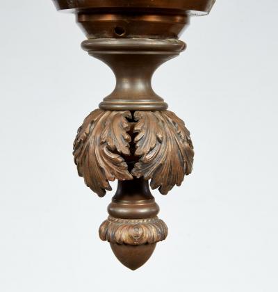 A Pair of Belle Epoque Bronze Hanging Lanterns