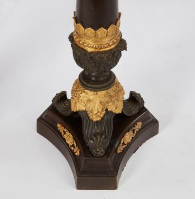 A Pair of Bronze Neoclassical Lamps