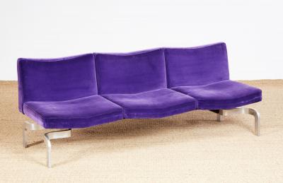 A Pair of Butterfly Sofas Attributed to Maison Jansen