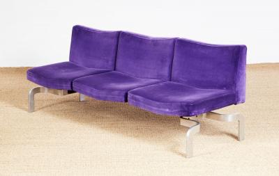A Pair of Butterfly Sofas Attributed to Maison Jansen