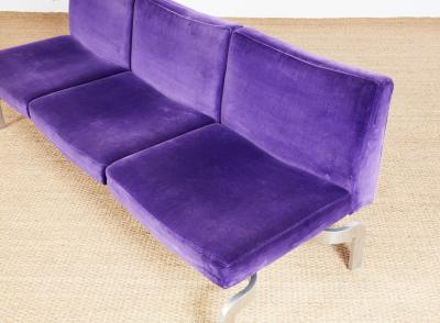 A Pair of Butterfly Sofas Attributed to Maison Jansen